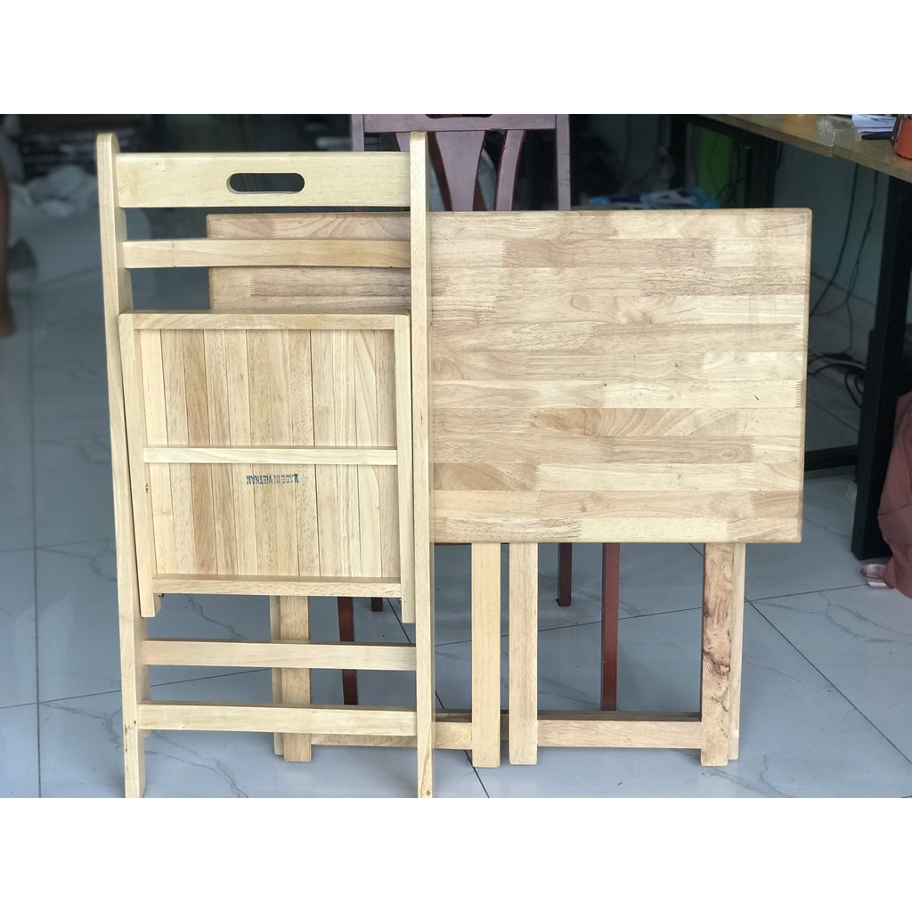 Combo Bàn Ghế Học Sinh [Nội Thất DT] Gấp Xếp Thông Minh (R:42xD:80xC:72)