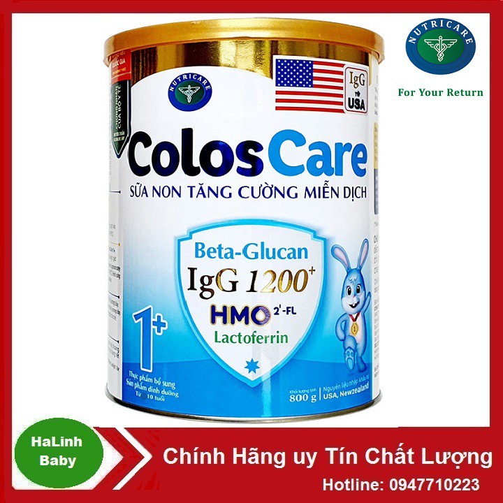 Sữa Non ColosCare 1+ 800g 1200igG [800g]