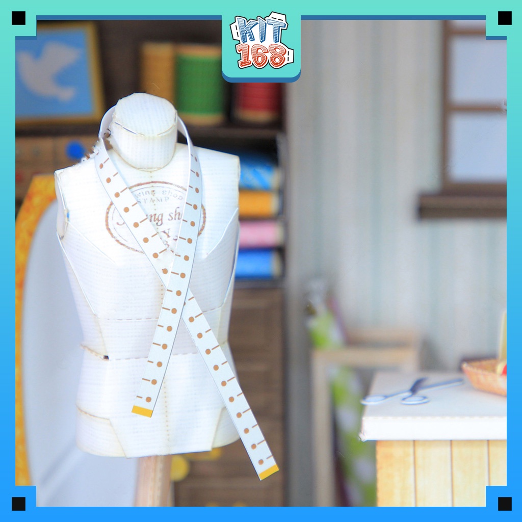 Mô hình giấy kiến trúc Cửa hàng may vá