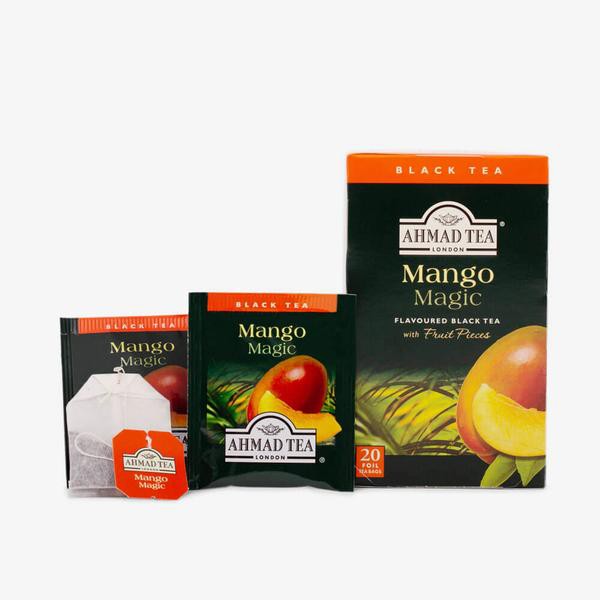 Trà đen Xoài Ahmad - Ahmad Mango Magic Tea 40g/20bags (túi lọc có bao thiếc - 20 túi/hộp)