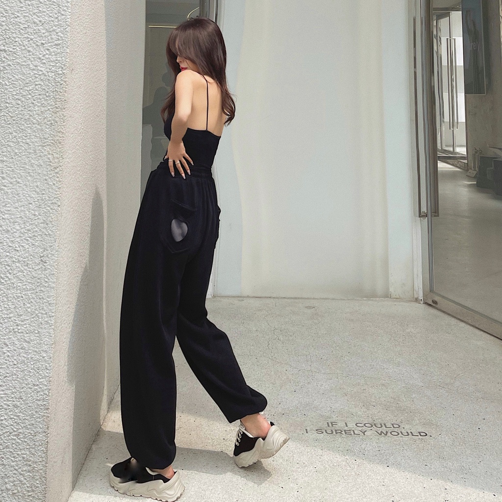 Quần Jogger HEART TRÁI TIM Chun Ống Unisex Phong Cách StreetStyle Cho Nam Nữ Cá Tính  - VIET_STAR