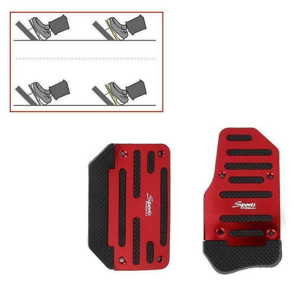 1 Bộ Bàn Đạp Phanh / Bảo Vệ Chân Ly Hợp / Gác Chân Chống Trượt Màu Bạc
