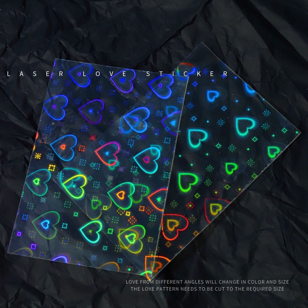 Stick dán móng tay , stick tim phản quang