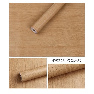 10M Giấy Dán Tường màu vân gỗ  khổ 45cm có sẵn keo trang trí phòng.