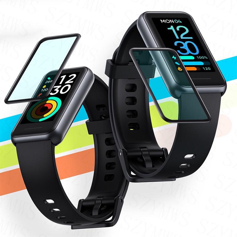 Miếng Dán Màn Hình Cong 3D Bằng TPU Dẻo Chống Trầy Cho Realme Band 2