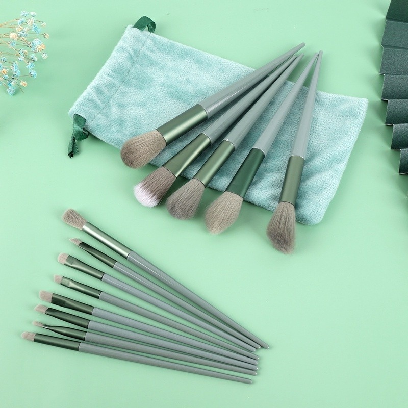 Set 13 Cọ Trang Điểm Lông Mềm Không Bay Phấn Phủ Che Khuyết Điểm Phấn Bắt Sáng