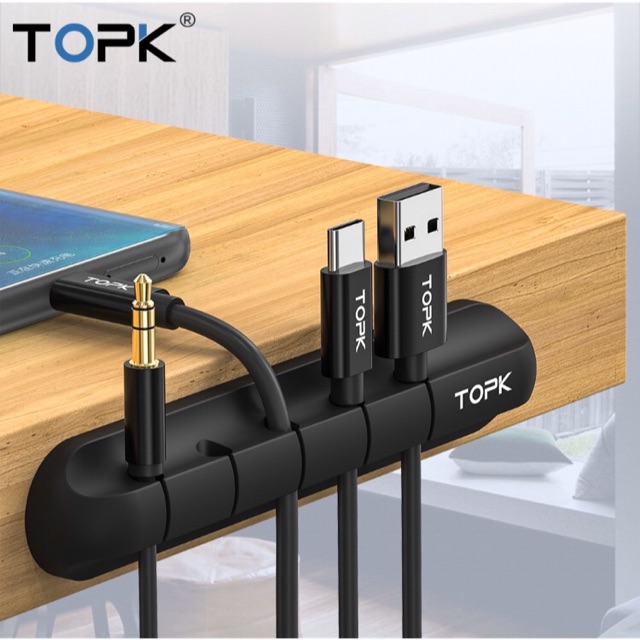 Thanh kẹp cố định dây cáp USB hiệu TOPK