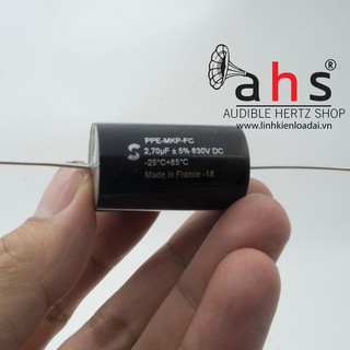Tụ 2.7uf 630V Fast Cap MKP dành cho loa tép của Solen (Pháp), giá bán theo cái.