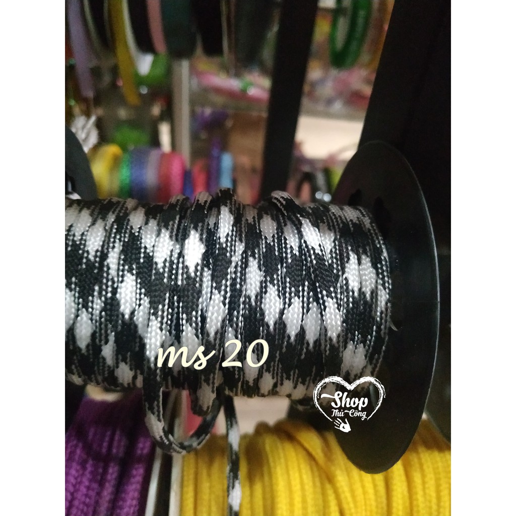 Dây paracord 4mm dẹt mã 20