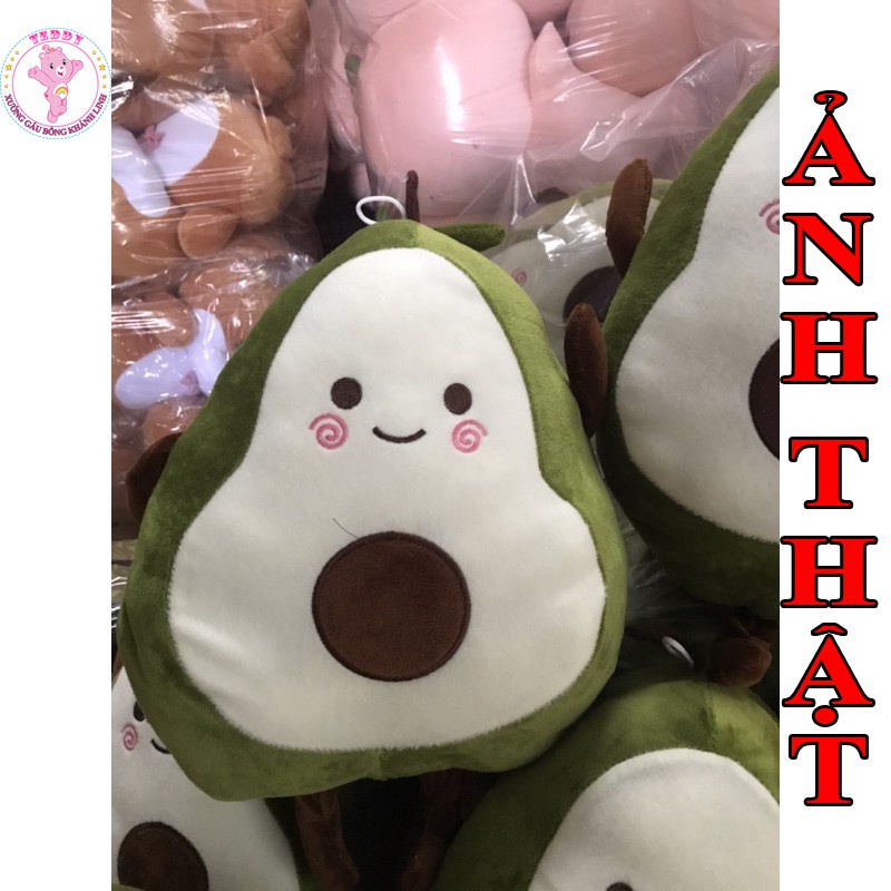 Gấu Bông Hình Trái Bơ Tròn Size 40Cm Chất Liệu Vải Bông Cao Cấp Xuất Siêu Thị Siêu Bền Đẹp