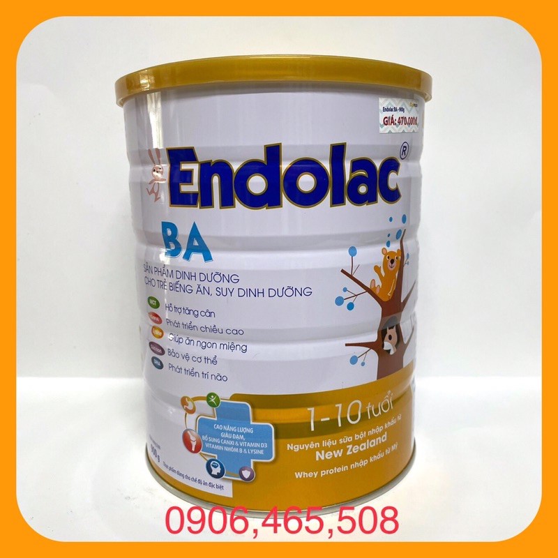 Sữa Endolac Gold BA lon 800g  date: 5/2025