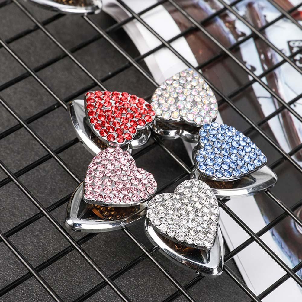 Móc Treo Dán Tường Hình Trái Tim Lấp Lánh Trang Trí Nhà Cửa / Xe Hơi