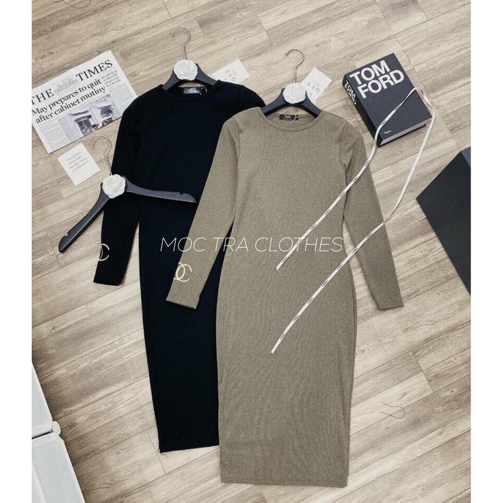 Đầm body nữ dài tay Loại 1 thiết kế thêu tay  dáng dài siêu xinh, Váy dự tiệc nữ len tăm rẻ đẹp trẻ trung sang trọng