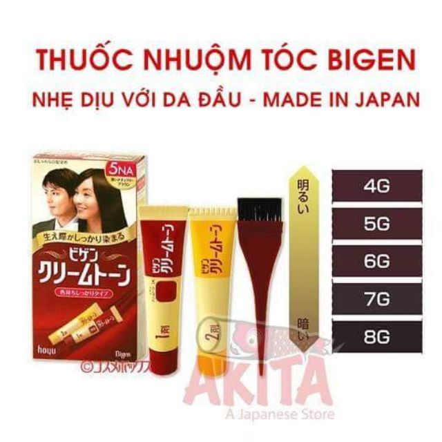 THUỐC NHUỘM TÓC BIGEN NHẬT BẢN (SẢN PHẨM PHỦ BẠC CHO TÓC CỰC TỐT )