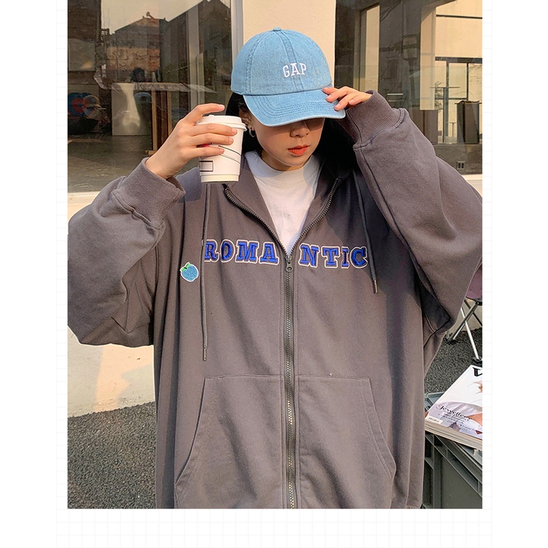 Áo Khoác Hoodie In Chữ Thời Trang Xuân Thu