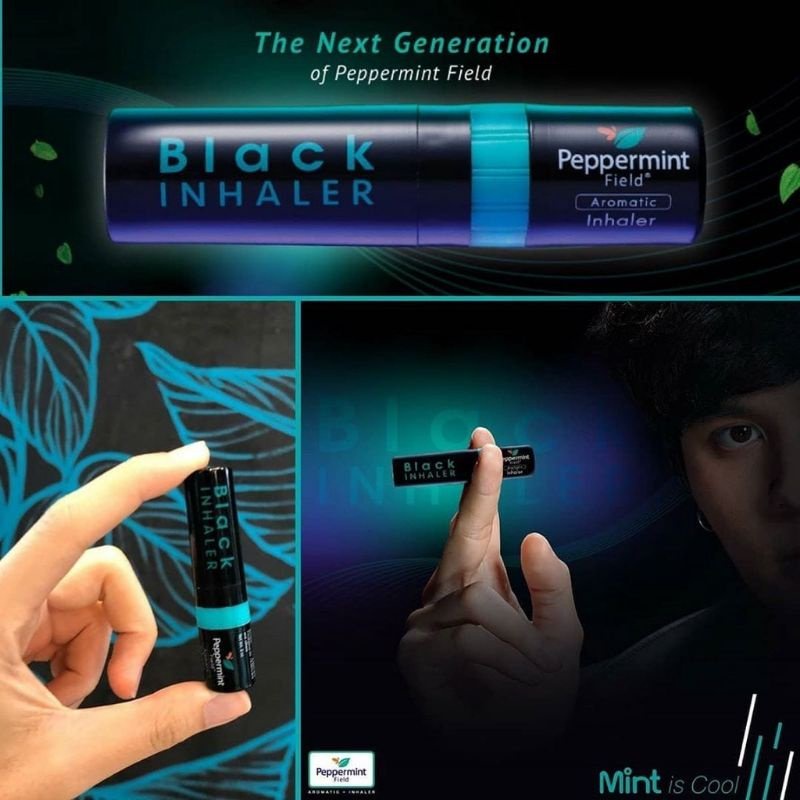 Ống Hít ĐEN 2 Đầu Black Inhaler Peppermint Thái Lan