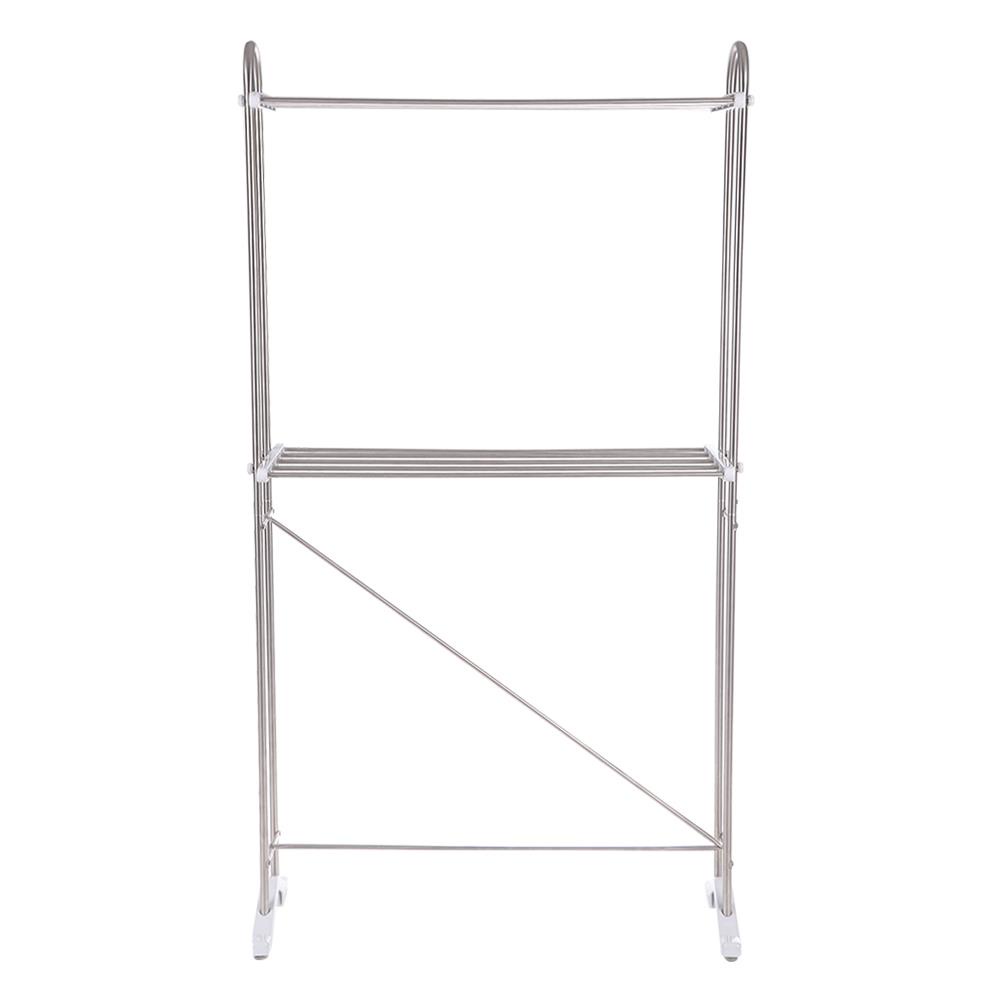 HomeBase PLIM Sào phơi khăn bằng thép không gỉ 10 thanh phơi 4 chân nhựa chống trượt Thái Lan W46.5xH66.5xD23cm