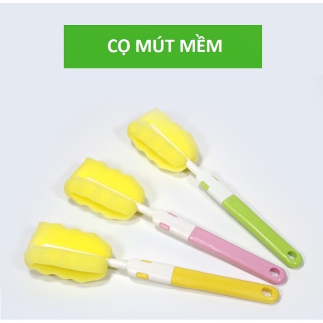 CÓ SẴN - Bộ cọ 6 món vệ sinh bình sữa ComelyBaby rữa sạch mọi chi tiết