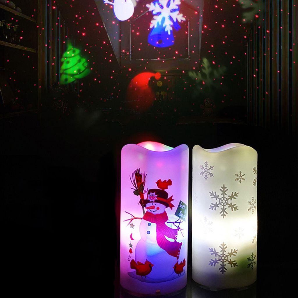 Lloyd 1 Đèn Trang Trí Giáng Sinh Chạy Bằng Pin / USB Hình Người Tuyết / Bông Tuyết Xoay Được Phong Cách Giáng Sinh