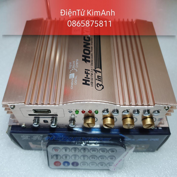 Bộ khuyêch đại âm thanh Ampli mini hifi 12V 600W HX-288AS