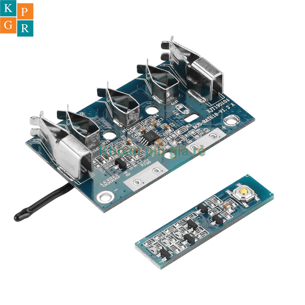 KPGR Vỏ pin Bosch 18V Li-ion 3.7V nhận sạc zin