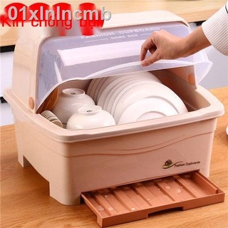 ◊ ∏ HOT- 01xlnlncmbHộp đựng bát đũa dày dặn hộp đĩa nhà bếp có nắp đậy giá gia đình tủ nhựa