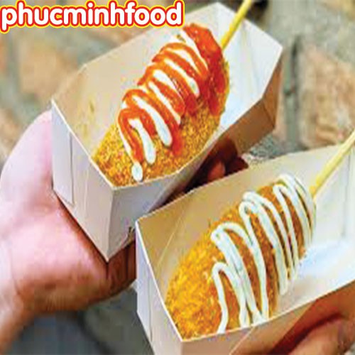 Xúc Xích Hotdog Phô Mai Hàn Quốc Siêu Ngon Khay 6 Que