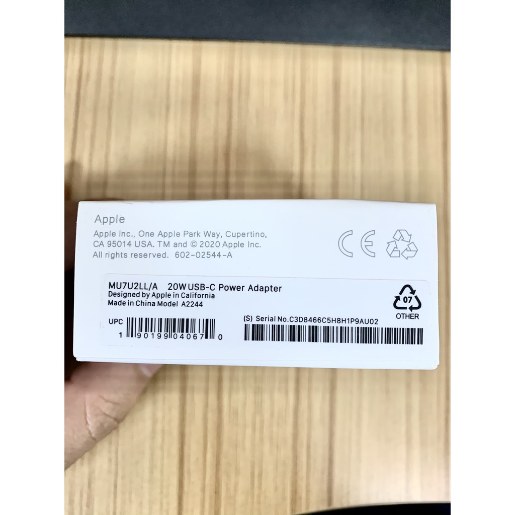 Củ sạc nhanh 20W zin chính hãng cho iPhone 11/ 11 pro/ 11 promax và 12/ 12mini/ 12 pro/ 12 promax