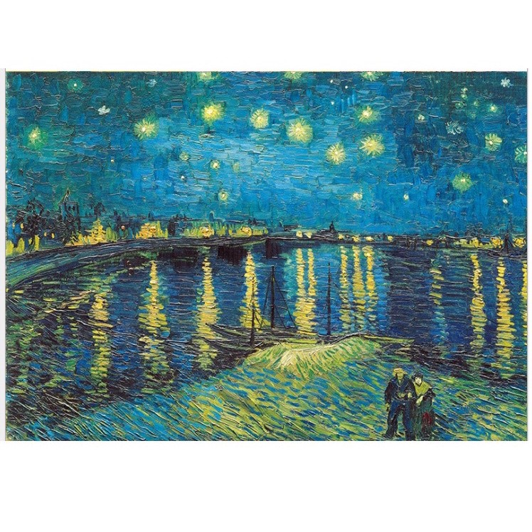 Tranh Ghép Hình 2000 Mảnh Jigsaw Puzzle Tranh Sơn Dầu/Puzzle Van Gogh/Puzzle  2000 PcsVan Gogh/Tranh Giấy Bồi Cao Cấp