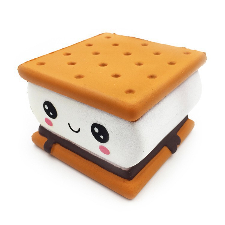 ĐỒ CHƠI SQUISHY BÁNH QUÍ VUÔNG KẸP