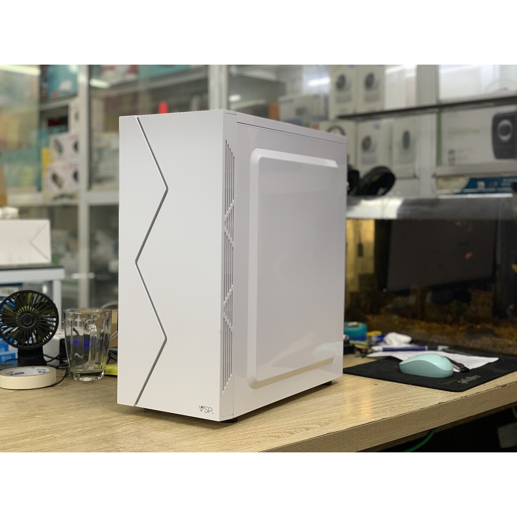 Giá siêu rẻ Vỏ Case Máy Tính VSP V3-601P V3-603P - Màu Hồng / Màu Trắng