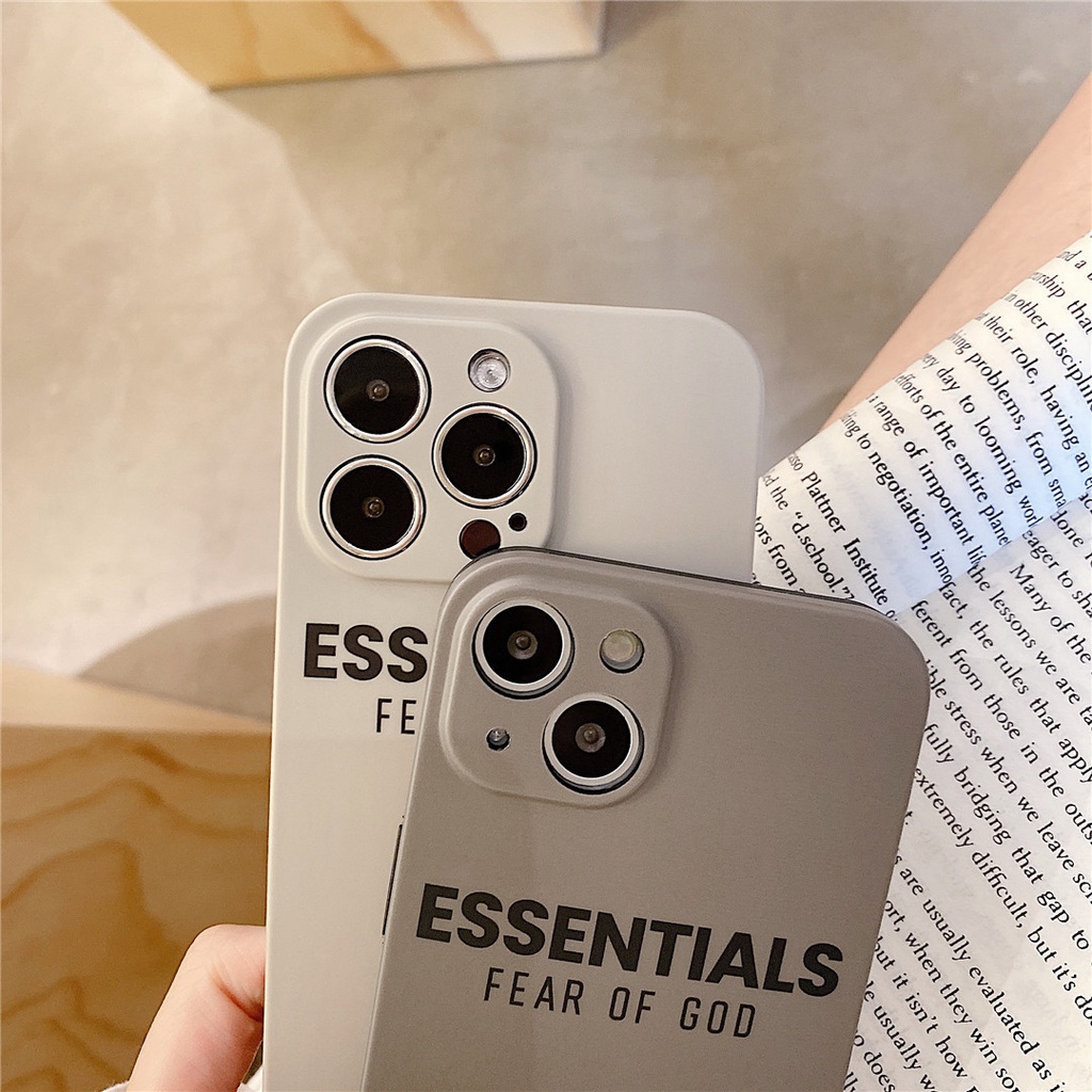 Ốp Điện Thoại Nhựa Cứng Họa Tiết Cần Thiết FEAR OF GOD ESSENTIALS Cho iPhone15 14 13 12 Mini 11 PRO MAX 6 / 6s 7 / 8plus SE2 X / XS XR XSMAX #Hg4844