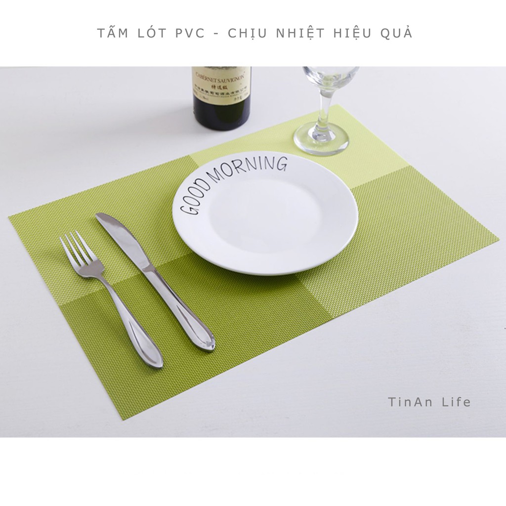 Khăn Trải Bàn Ăn, Miếng Lót Chén Dĩa Cách Nhiệt Phong Cách Hiện Đại (Loại Tốt)