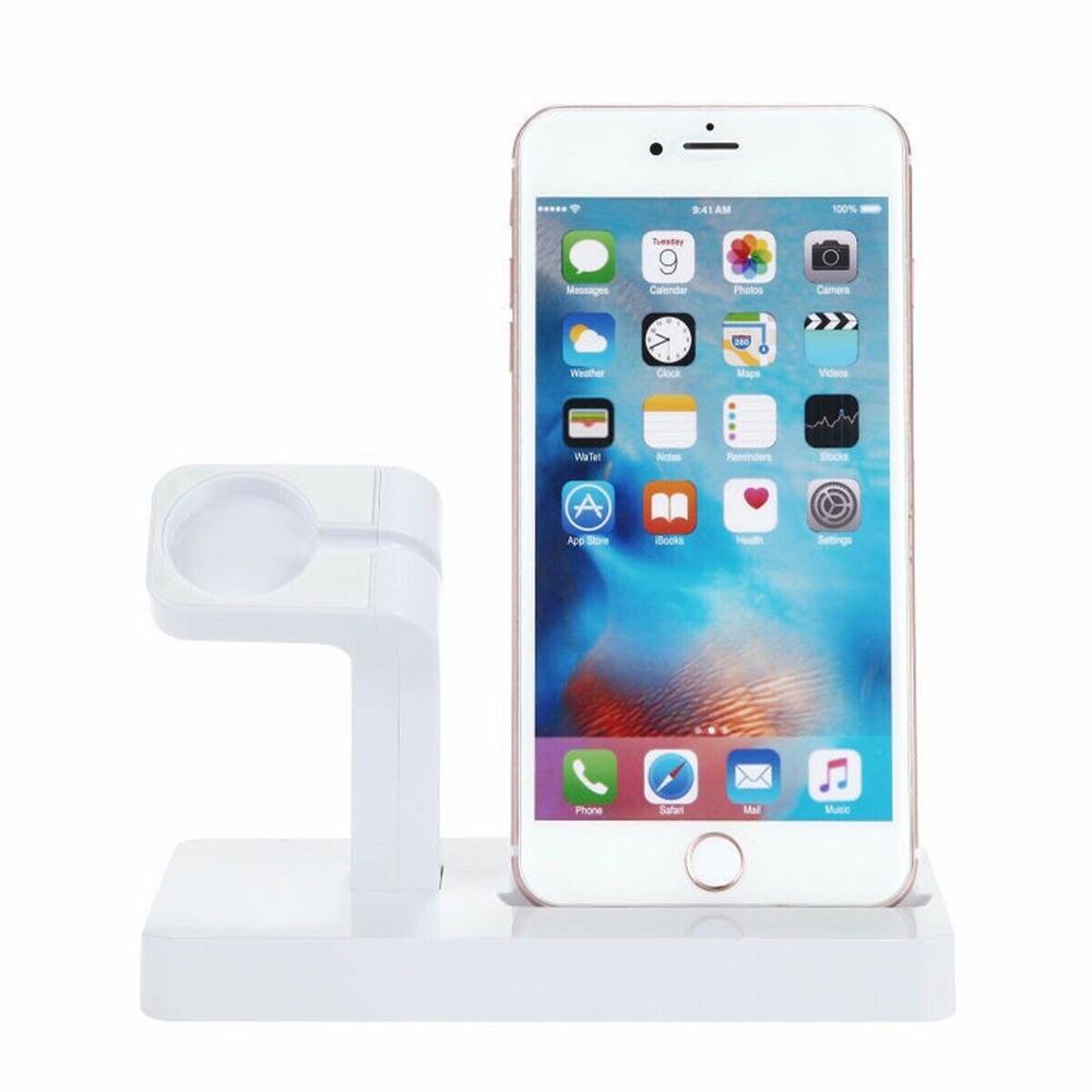 Giá Đỡ Kiêm SạC BằNg Gỗ Đa Năng TiệN DụNg Cho iWatch iPhone