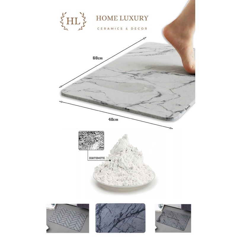 Thảm Đá Siêu Thấm Diatomite 40x60