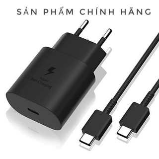 Bộ Sạc nhanh Samsung 25W Cổng Type C chính hãng Note 10 Note 20 A71, A70, A80, A90, S20, S20+, S20 Ultra