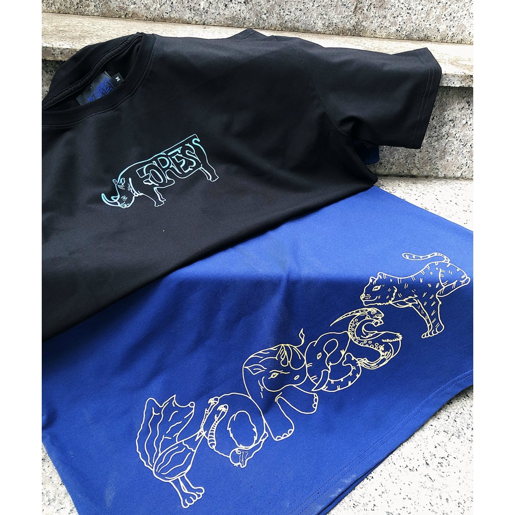 Áo thun FOREST "MY ANIMALS" Series Black