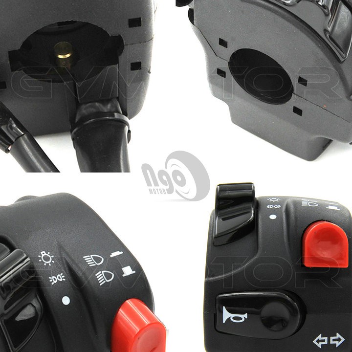 Cùm công tắc Domino - Size cùm 22mm - phụ tùng đồ chơi moto
