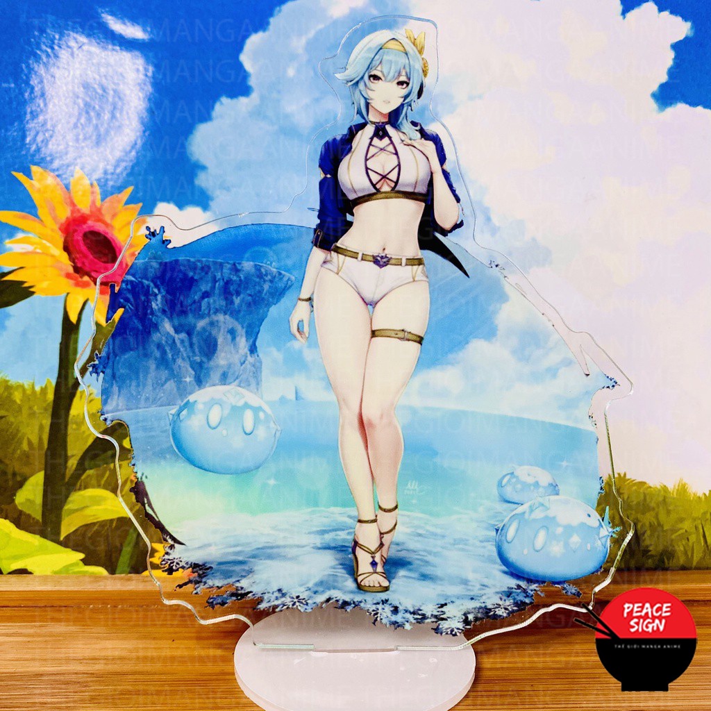 Standee game GENSHIN IMPACT ver BÃI BIỂN Dream of Sea tượng mô hình Acrylic Anime mica chibi