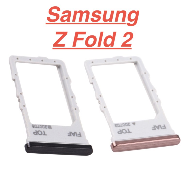 Khay đựng sim SAMSUNG Z Fold 2 miếng khay chứa thẻ nhớ ổ bắt sim sóng linh phụ kiện điện thoại thay thế hư rớt
