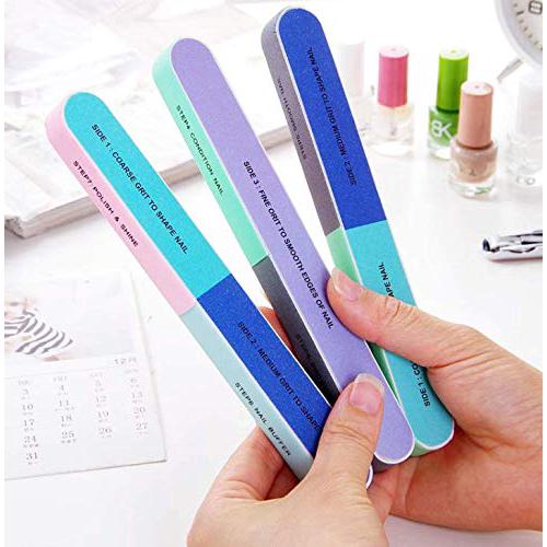 Dũa mài chăm sóc móng 7 bước chuyên dụng, dũa móng tay chân Aeshop_Xanh-72