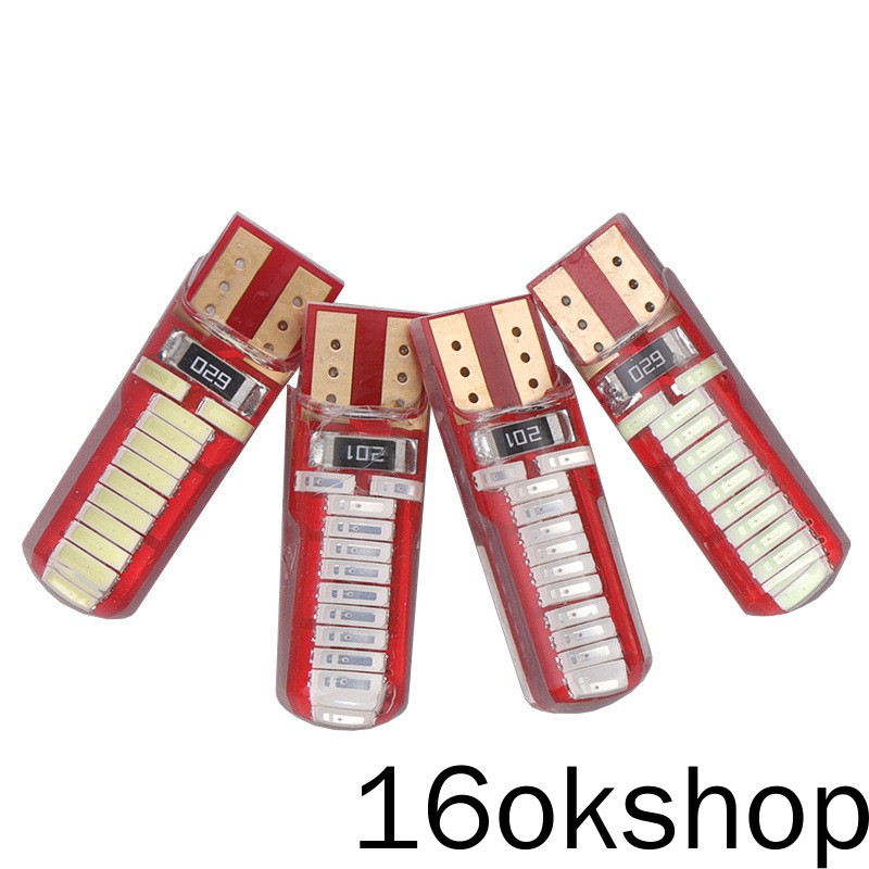 Đèn led T10 4014 24 bóng siêu sáng cho xe ô tô chất lượng