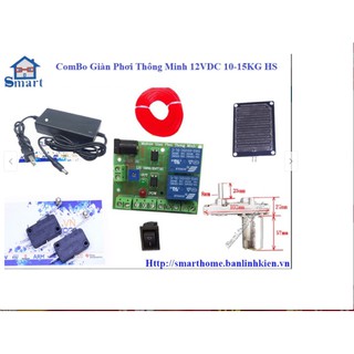 Combo giàn phơi thông minh tự động
