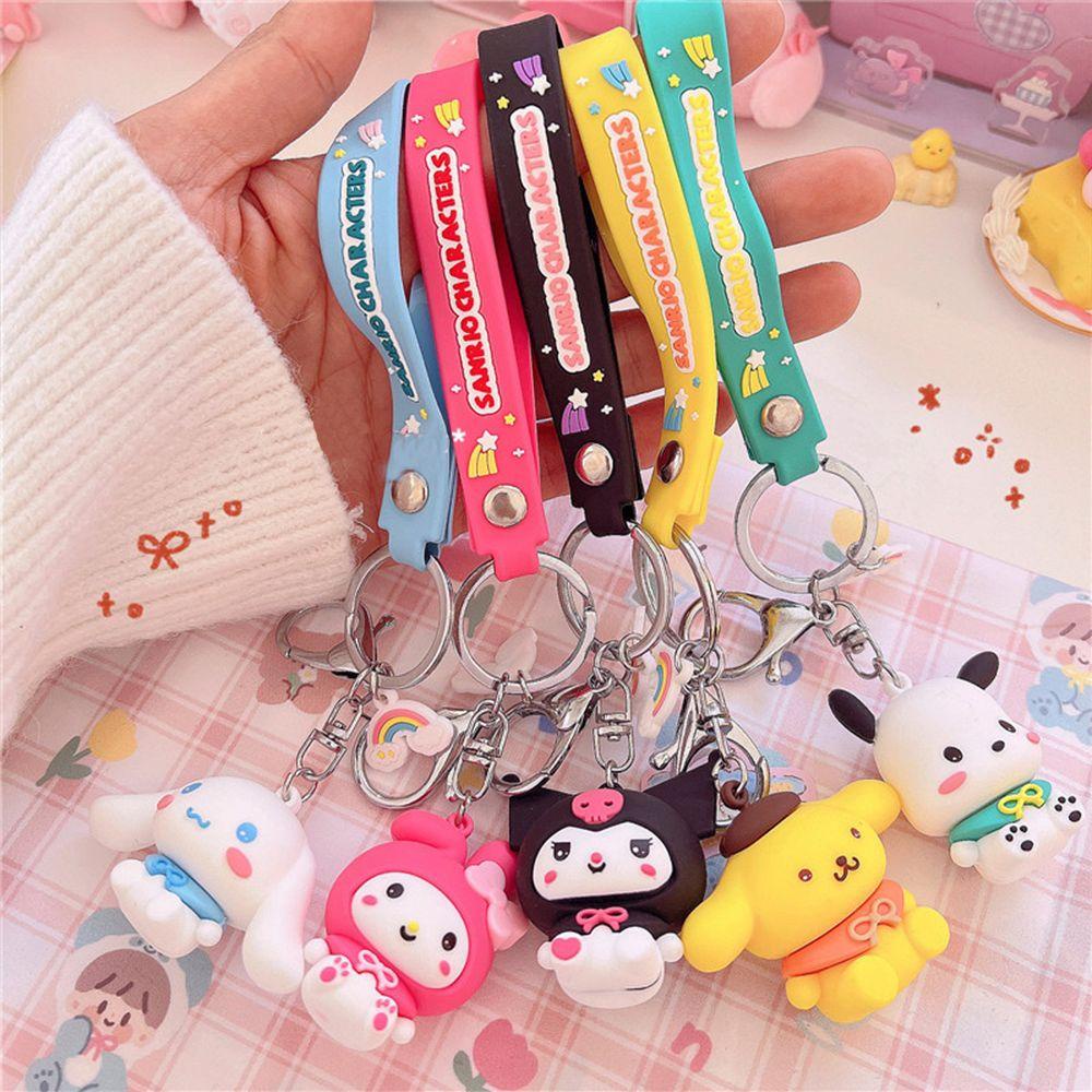 LANFY Móc Khóa Hình Búp Bê Kuromi Dễ Thương charms