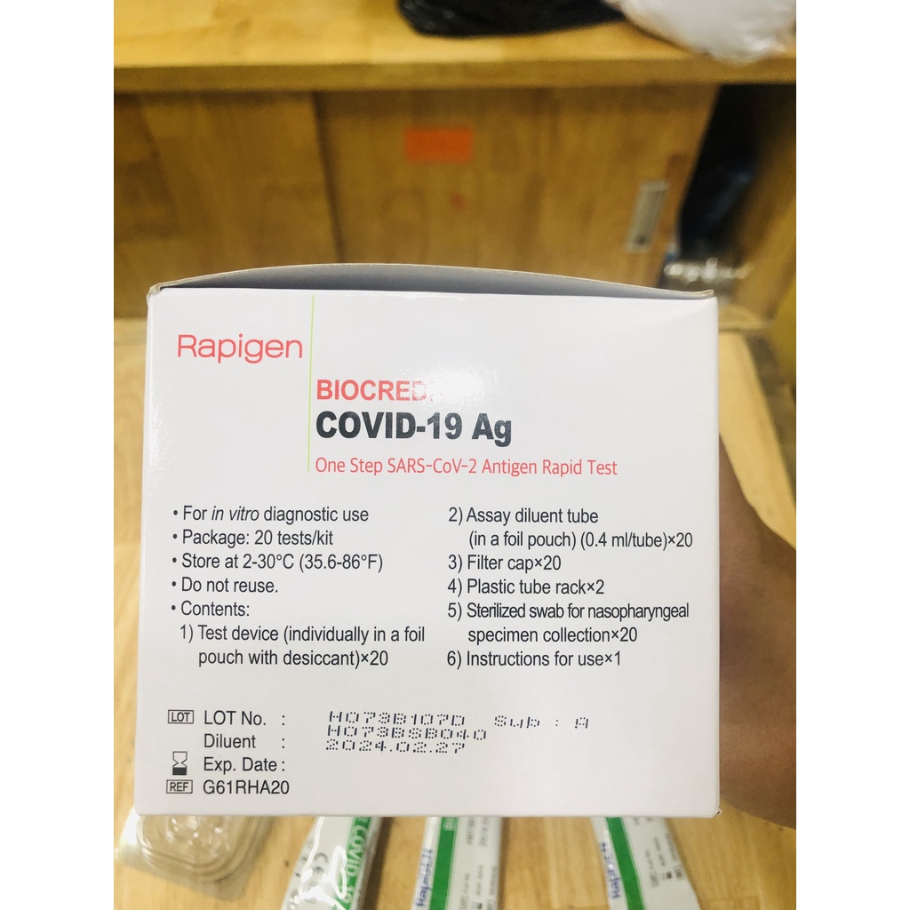 [Giao Nhanh] Kit Test Nhanh  COVID-19 Ag Biocredit- Hàn Quốc
