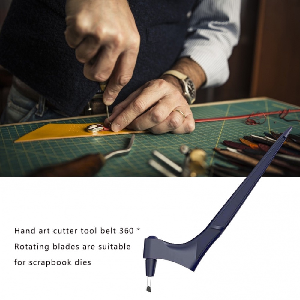 Dụng cụ cắt giấy bằng thép không gỉ xoay 360 độ DIY