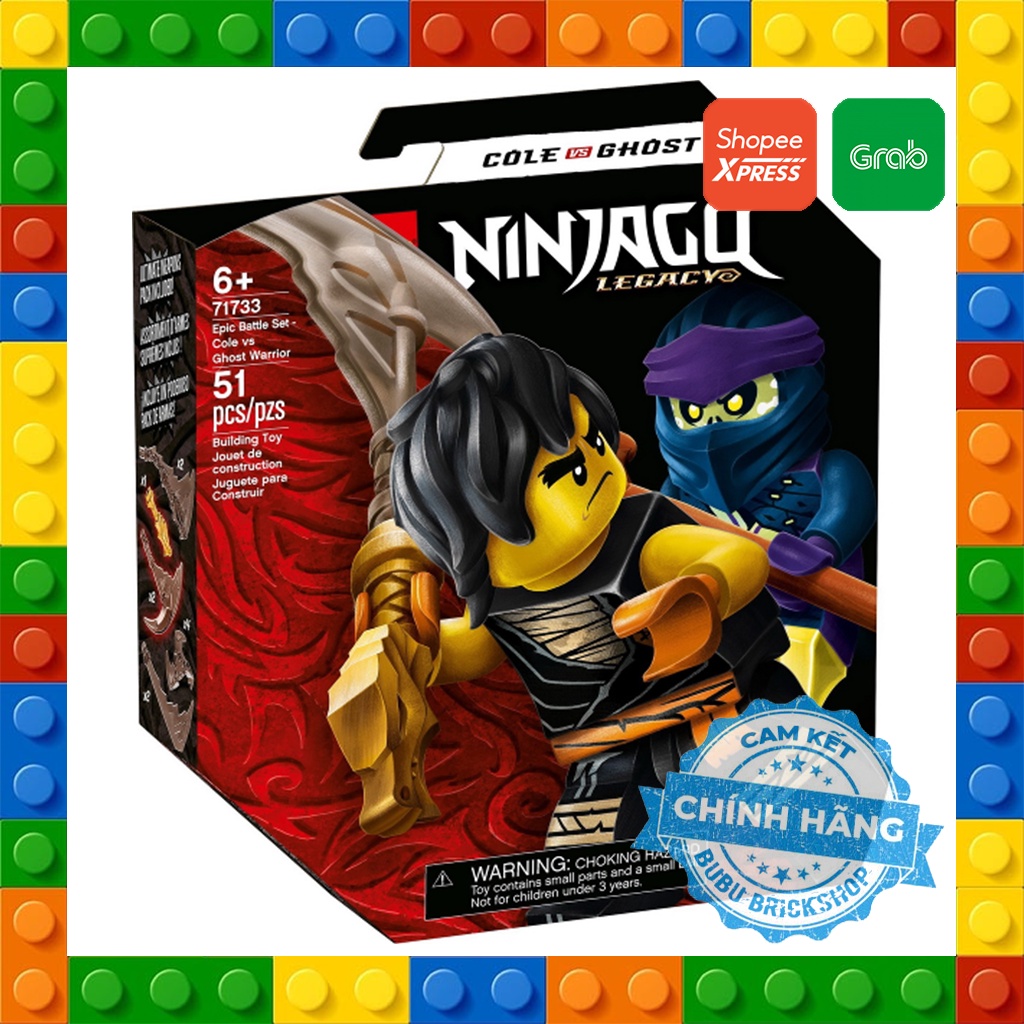 Lego Ninjago 71733 - Epic Battle Set - Bộ xếp hình Lego Cole vs Ghost Warrior