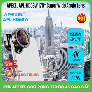 Mua Bộ ống kính chụp ảnh lens chụp ảnh apexel dành cho mọi loại điện thoại len góc siêu rộng 170 độ chất lượng ảnh 4K