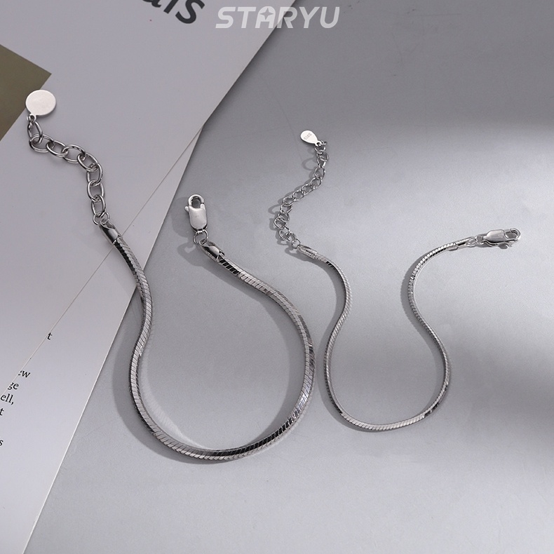 Vòng Tay Xương Rắn Nối Dài Điều Chỉnh Được Kèm Dây Xích Nối Dài Dành Cho Cặp Đôi