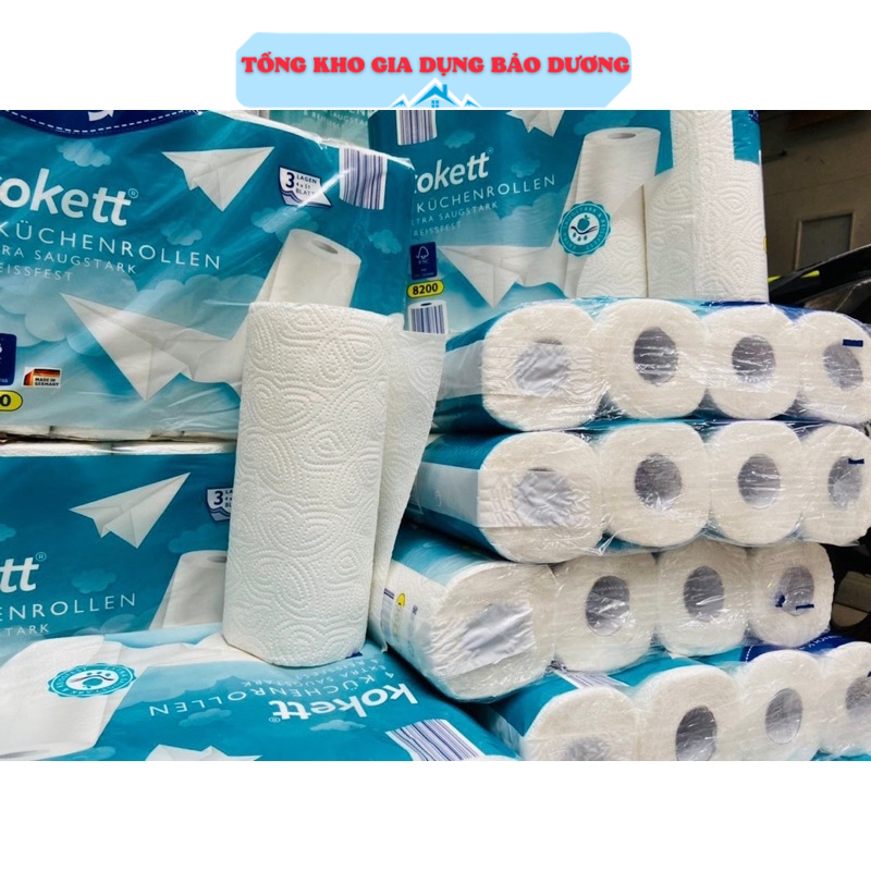 Set 4 cuộn giấy đa năng nhà bếp KoKett nội địa Đức